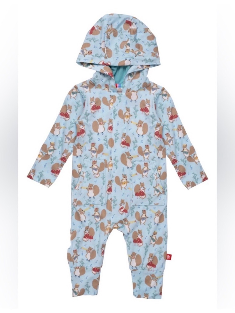 Magnetic Me Squirrel Instrument Hooded Romper Infant Baby size 3-6 Months